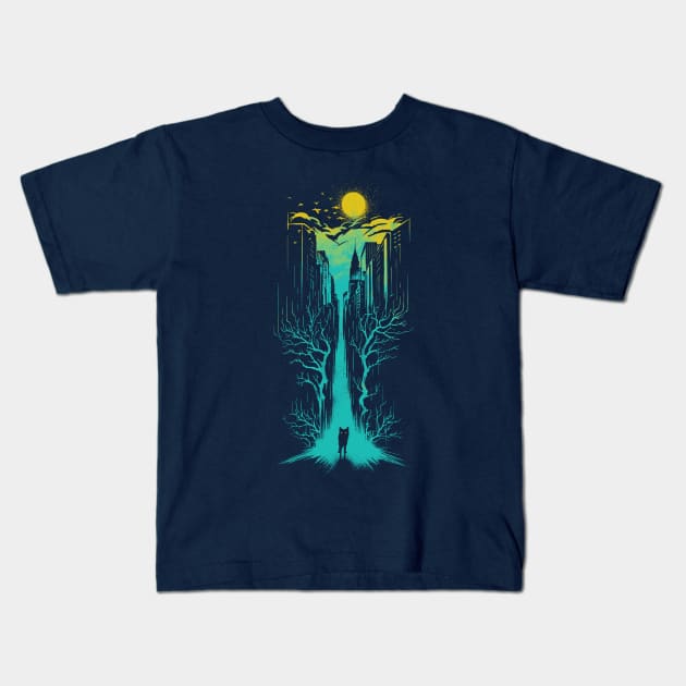 Night Watcher Kids T-Shirt by StevenToang